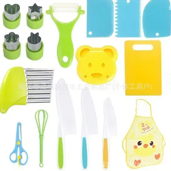 Kids Knife Set with Vegetable Slicer & Cutting Board - Image 5
