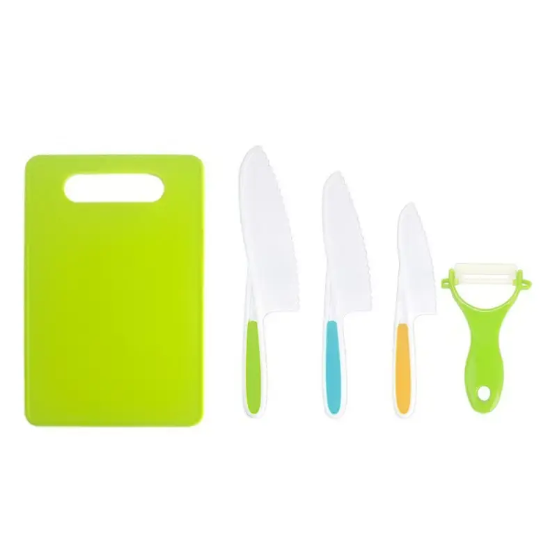 Kids Knife Set with Vegetable Slicer & Cutting Board - Image 7