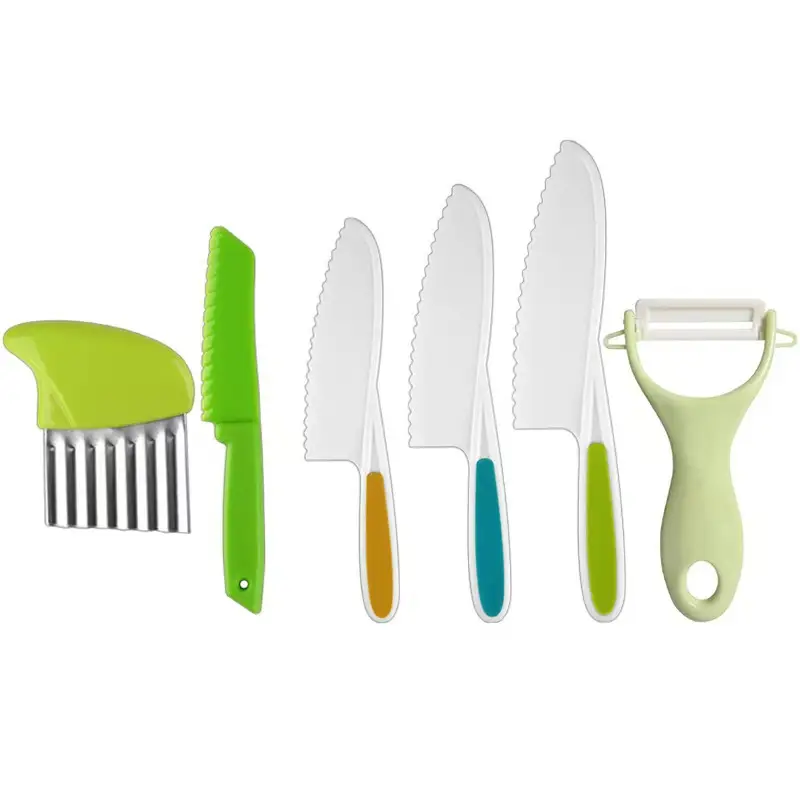 Kids Knife Set with Vegetable Slicer & Cutting Board - Image 8