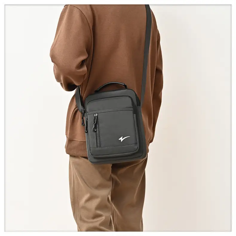 Men's Navy Blue Crossbody Bag Large Capacity Sports Travel Business Work — feature 21