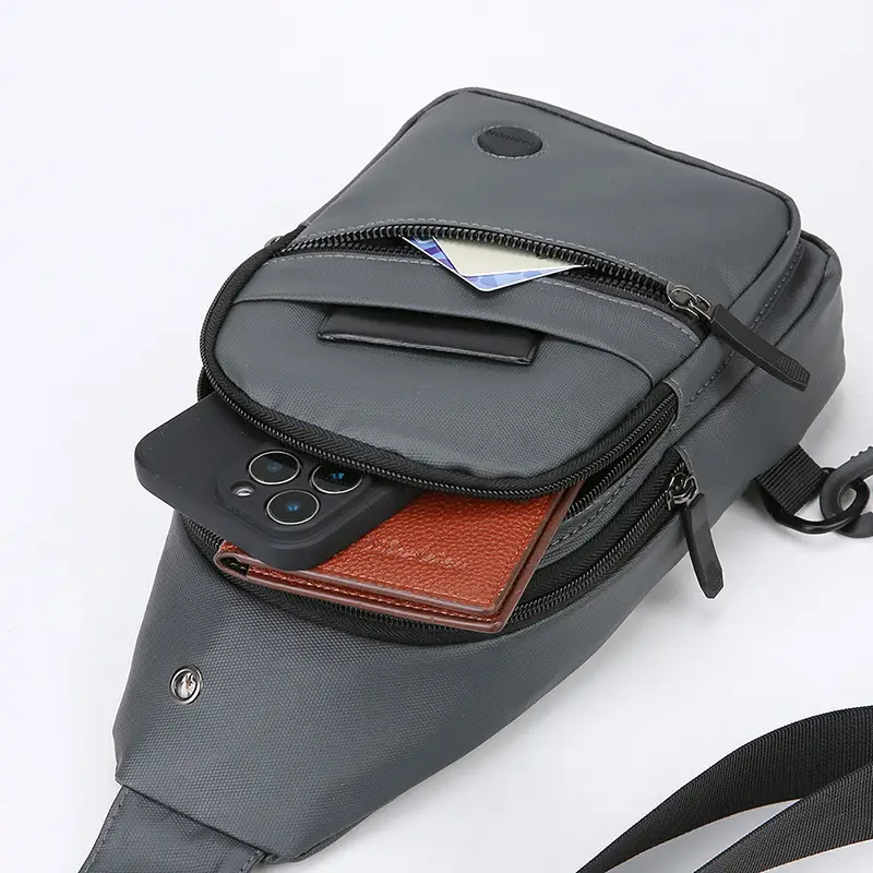 Men's Waterproof Oxford Chest Bag Large Capacity - Image 7
