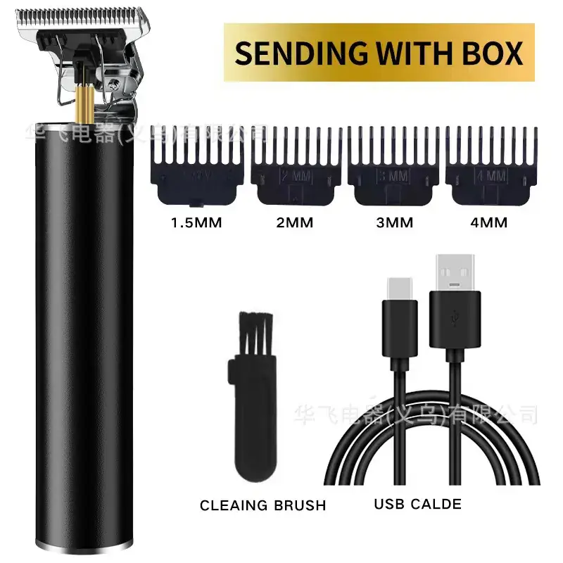 Electric Hair Clipper with 4MM Blades & Cleaning Brush