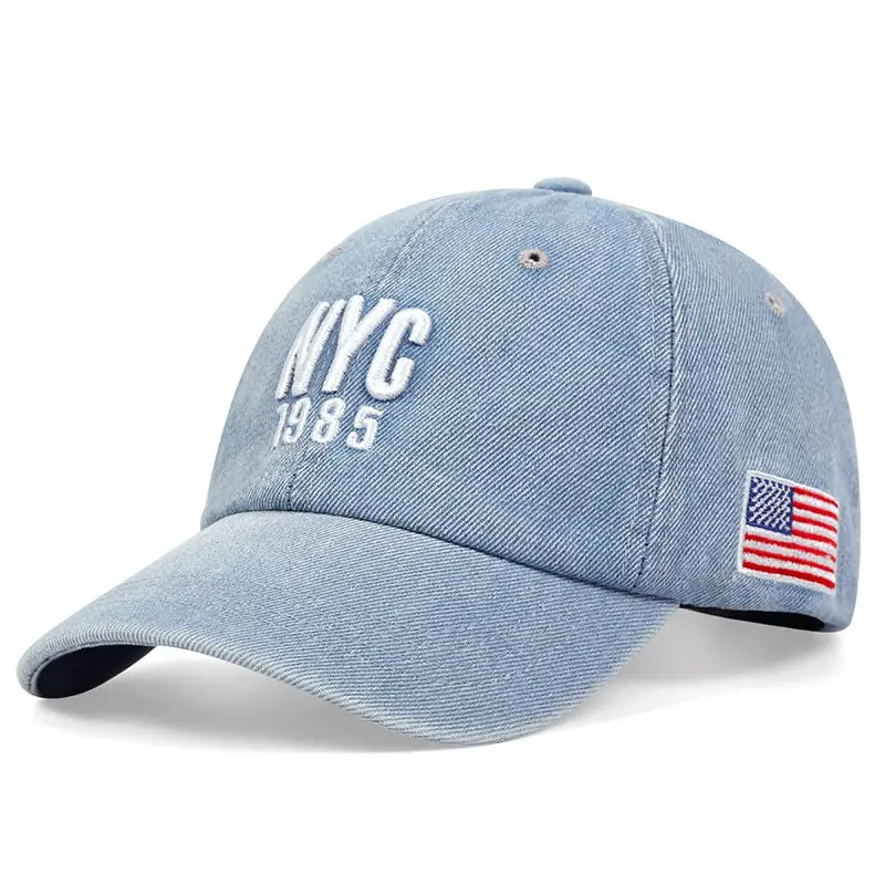 NYC 1985 Denim Cap for Men Women - Image 2