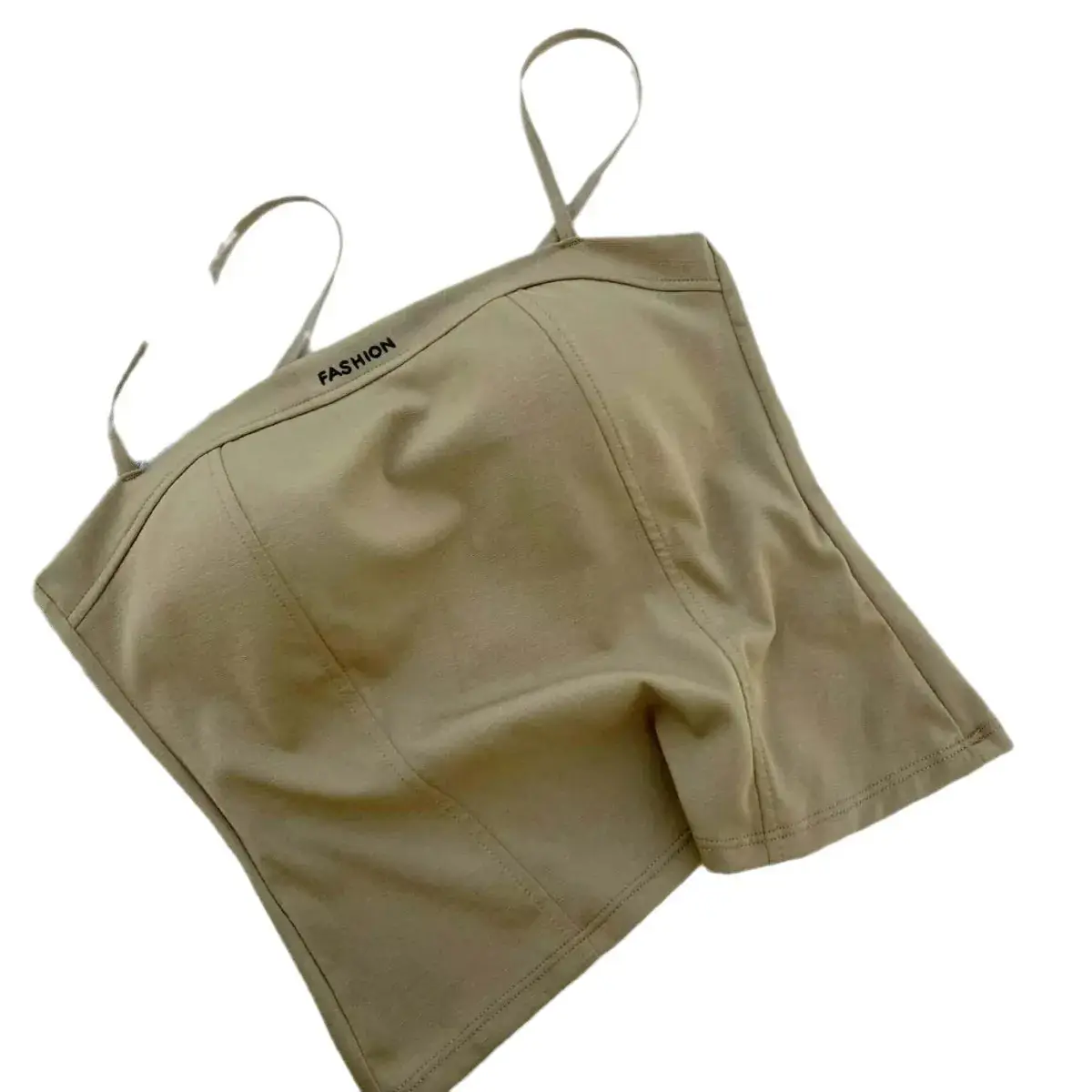 White Ultra-Thin Strapless Cotton Camisole Underwear - Image 10