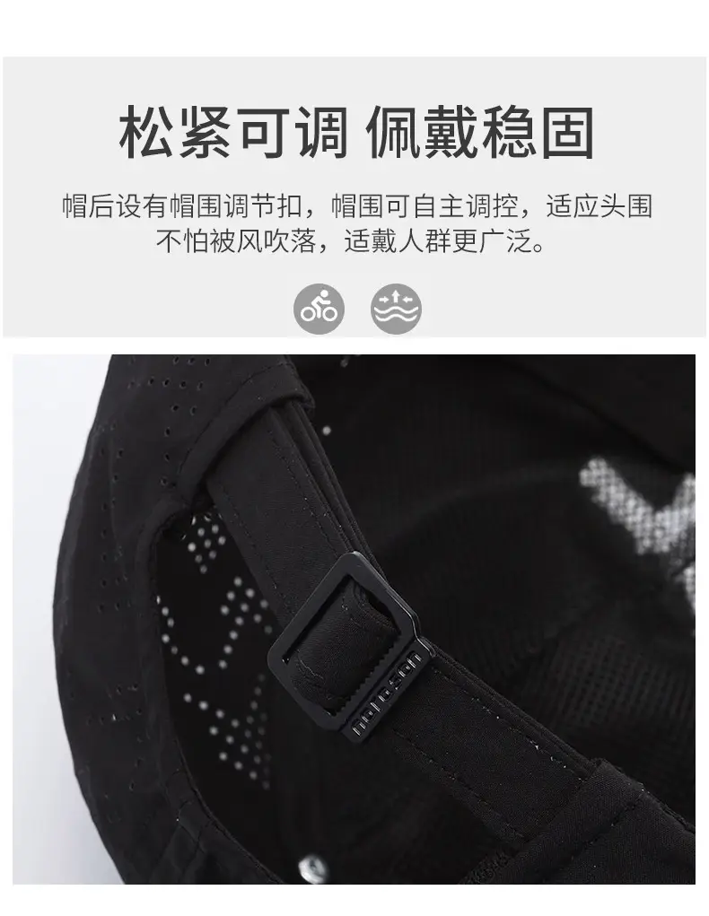 Men's Grey Duck Tongue Cap with "Adivl" Embroidery — feature 4