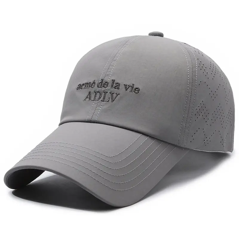 Men's Grey Duck Tongue Cap with "Adivl" Embroidery - Image 2