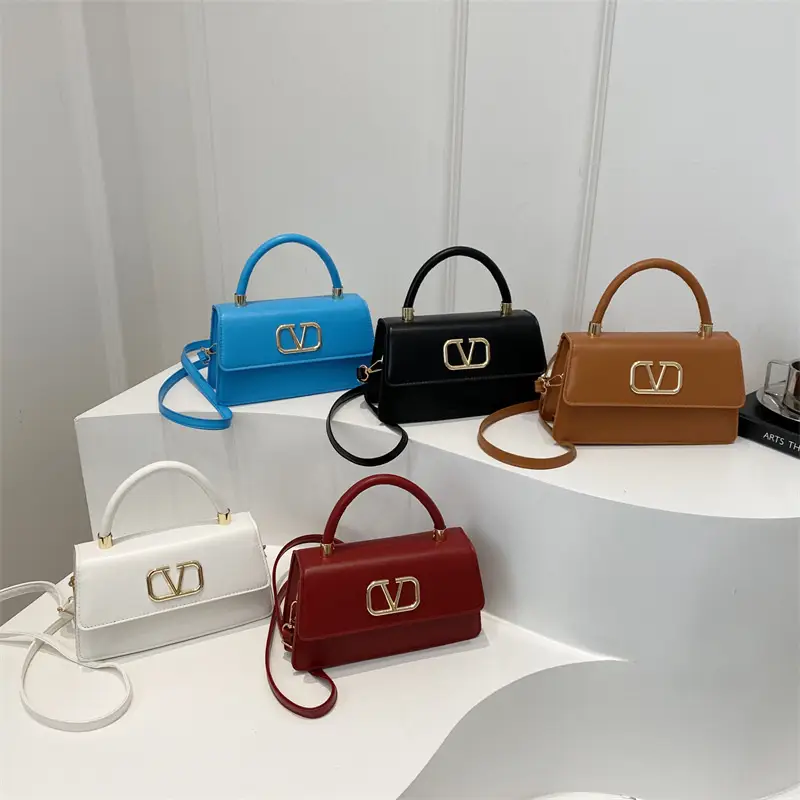 Blue Underarm Embroidered Women's Shoulder Bag - Image 9