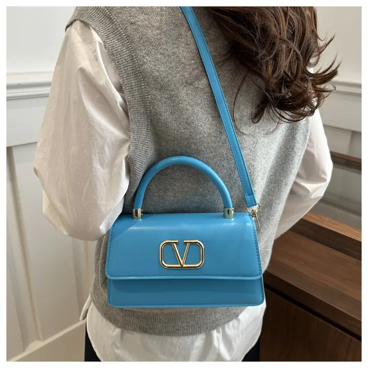 Blue Underarm Embroidered Women's Shoulder Bag — feature 16