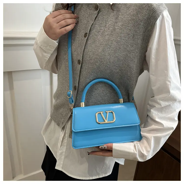 Blue Underarm Embroidered Women's Shoulder Bag — feature 17