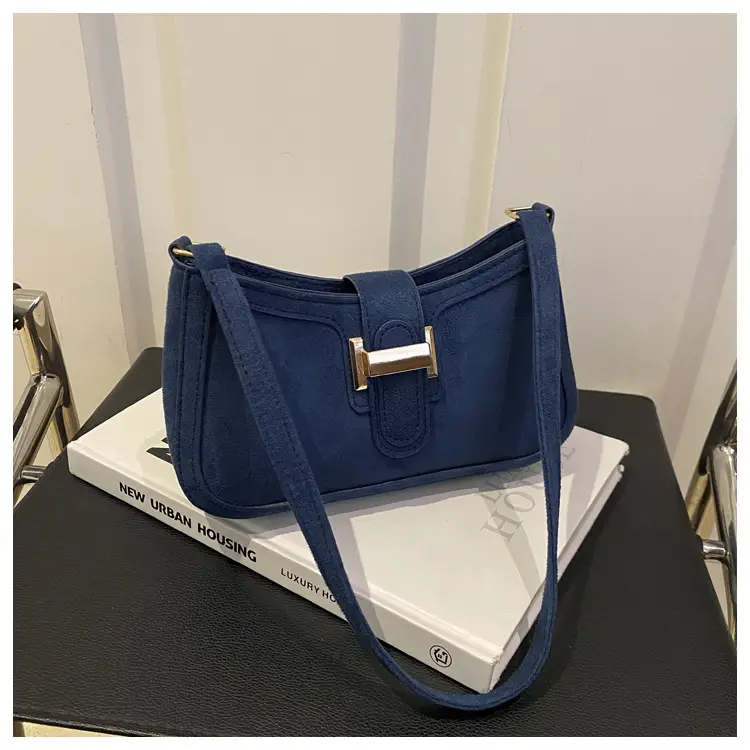 Brown Textured Retro Shoulder Bag for Women — feature 16