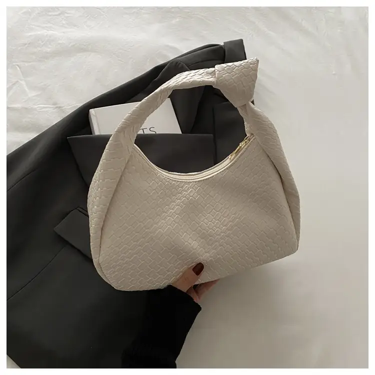 Brown Croc Texture Commuter Bag for Women — feature 18