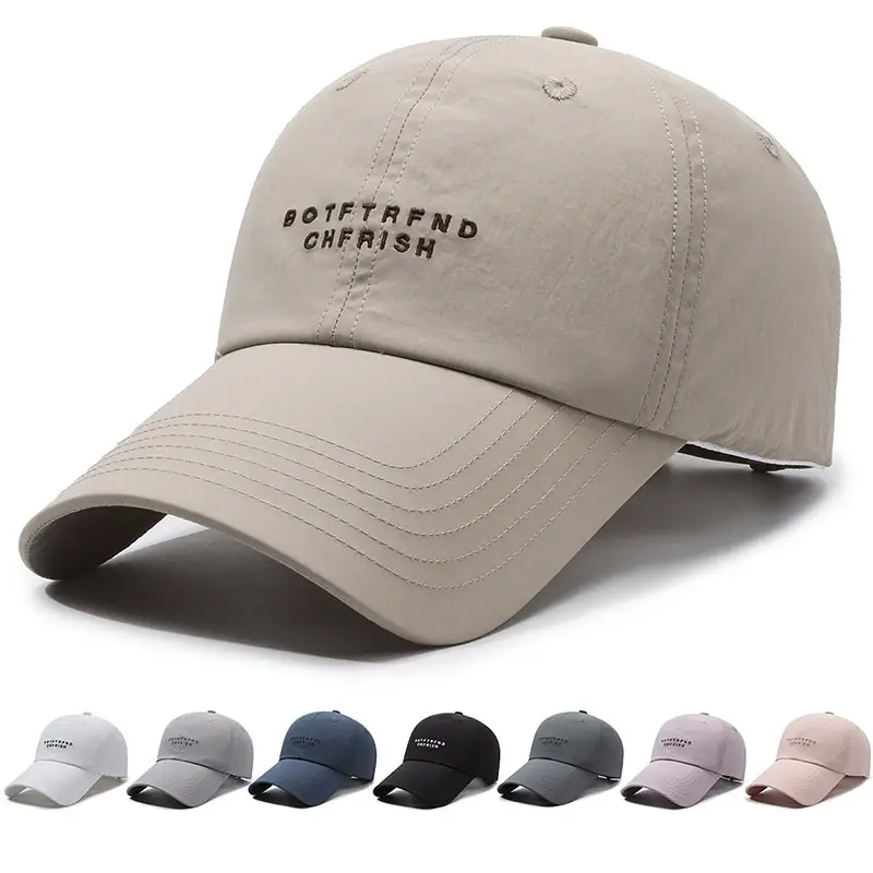 Long-Brim Men's Grey Mesh Sun Hat Big Head - Image 10