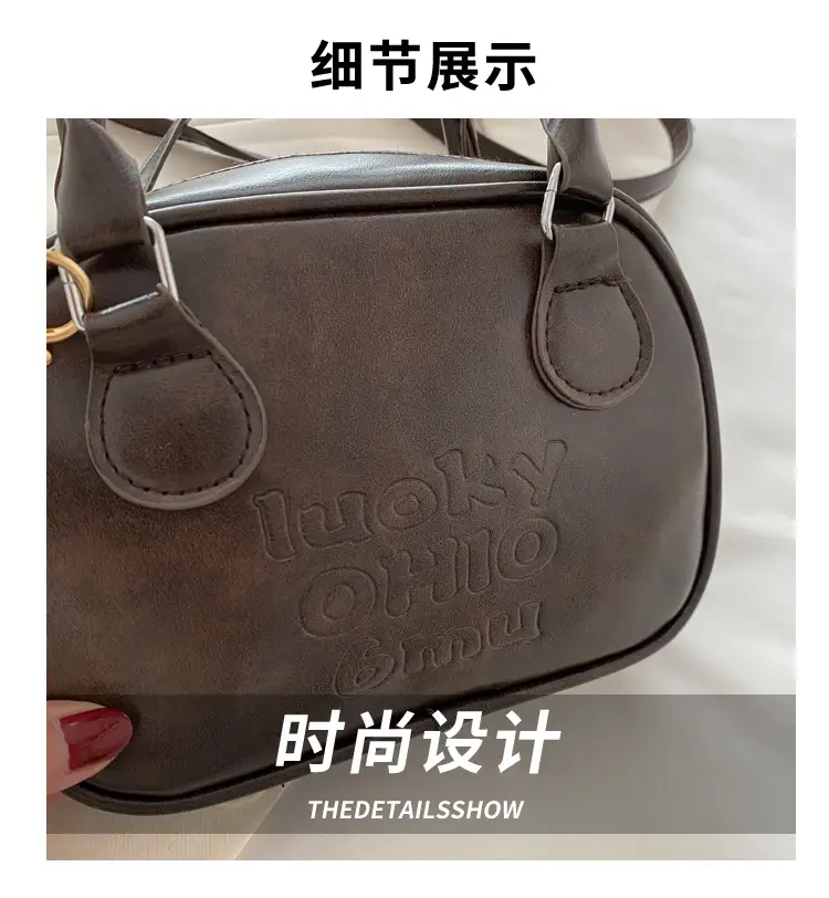 Women's Black Leather Commuter Bag with Detachable Strap — feature 3