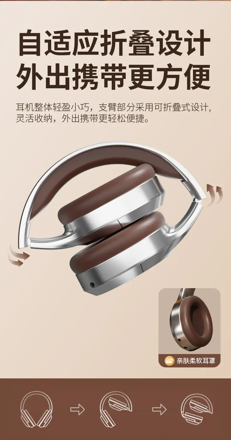 Private Retro Headset Wireless Bluetooth Low Latency Noise Reduction — feature 14