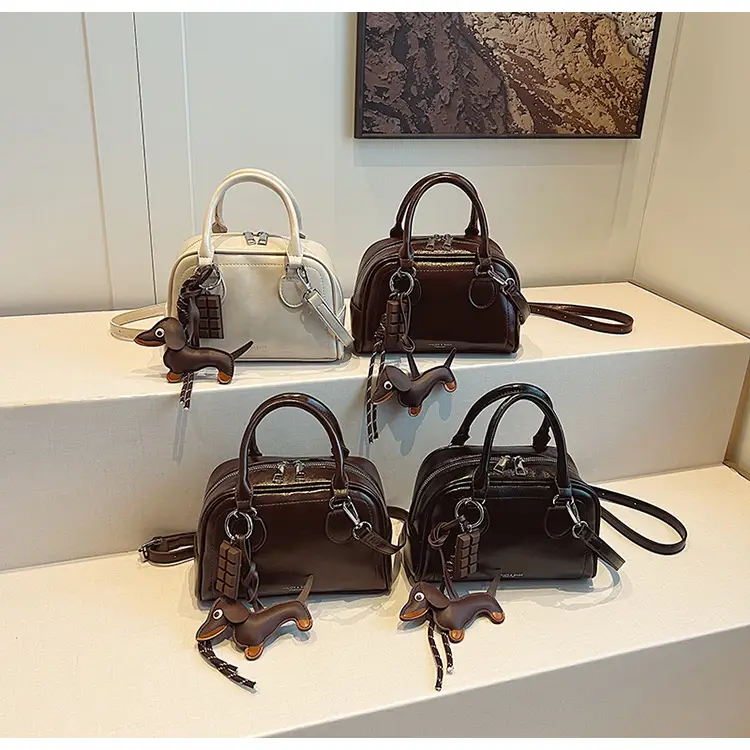 Women's Cross-Border Shoulder Bag Brown Leather 2026 Winter New Style — feature 1