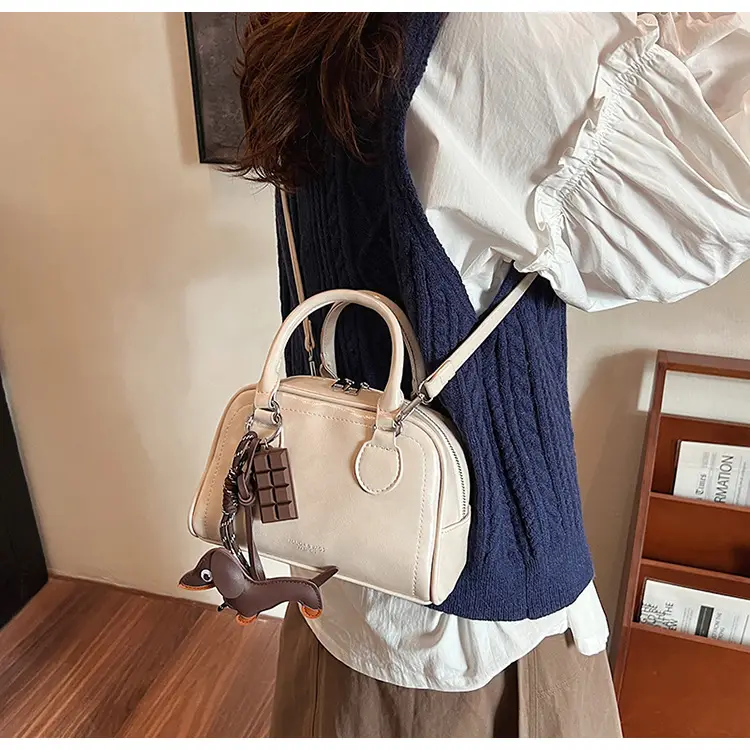 Women's Cross-Border Shoulder Bag Brown Leather 2026 Winter New Style — feature 28