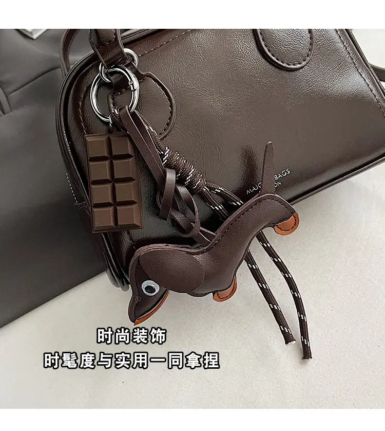 Women's Cross-Border Shoulder Bag Brown Leather 2026 Winter New Style — feature 3