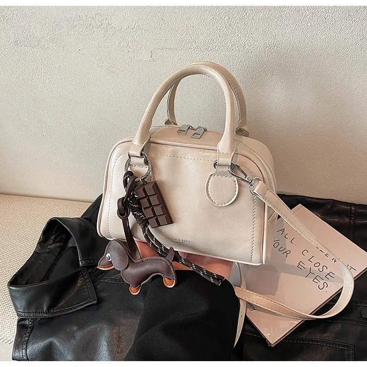 Women's Cross-Border Shoulder Bag Brown Leather 2026 Winter New Style — feature 30