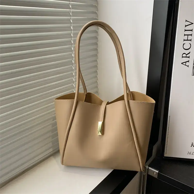 Brown Leather Tote Bag for Women 2025 New Style - Image 7