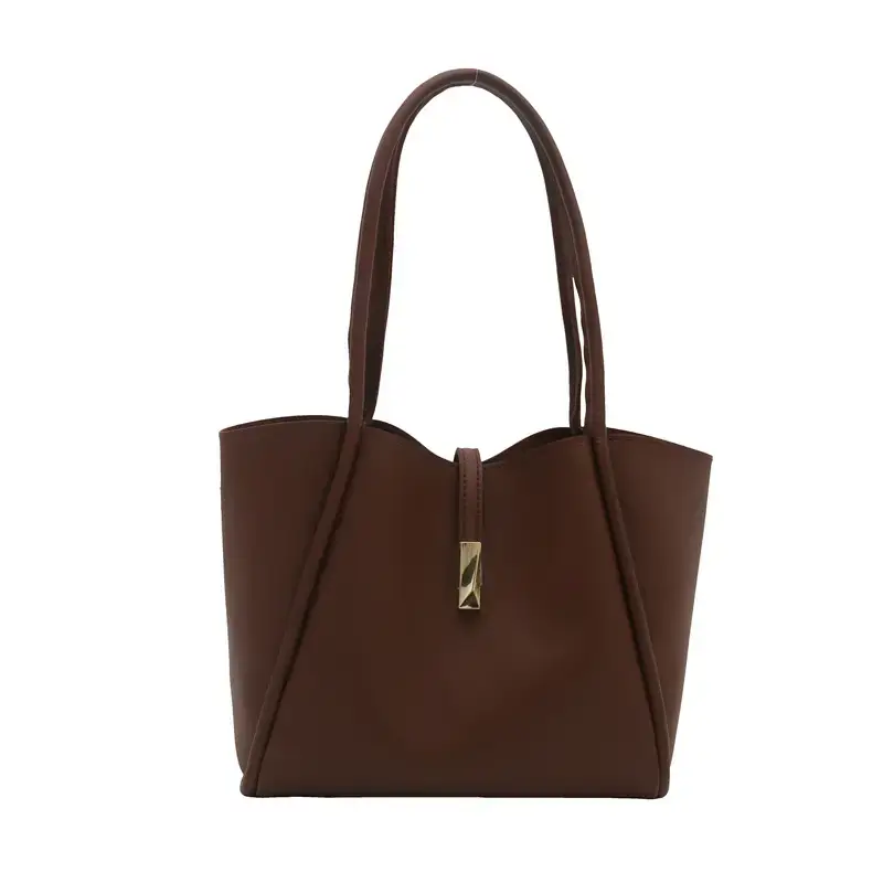 Brown Leather Tote Bag for Women 2025 New Style - Image 10