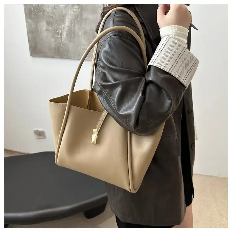 Brown Leather Tote Bag for Women 2025 New Style — feature 10
