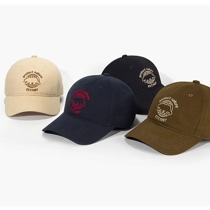 Environmental Protection Baseball Caps with Rhino Embroidery - Image 6