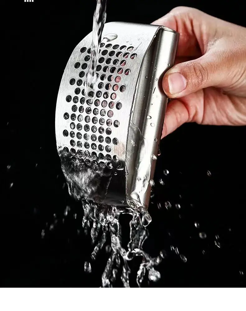 Stainless Steel Manual Garlic Press 410cm — feature 12