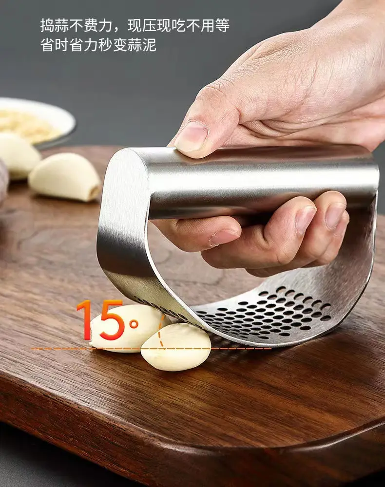 Stainless Steel Manual Garlic Press 410cm — feature 9