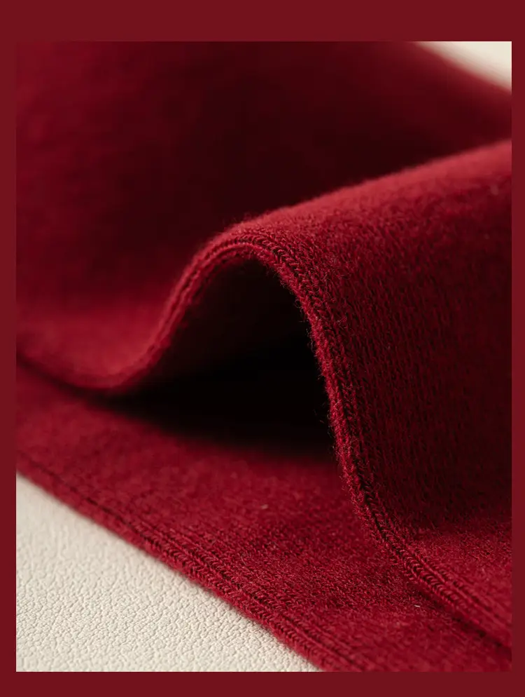 wine red Bride and Groom Men and Women One Couple Wedding Socks Invisible Socks Festive Deep Dark Red Boat Socks Middle Tube — feature 28