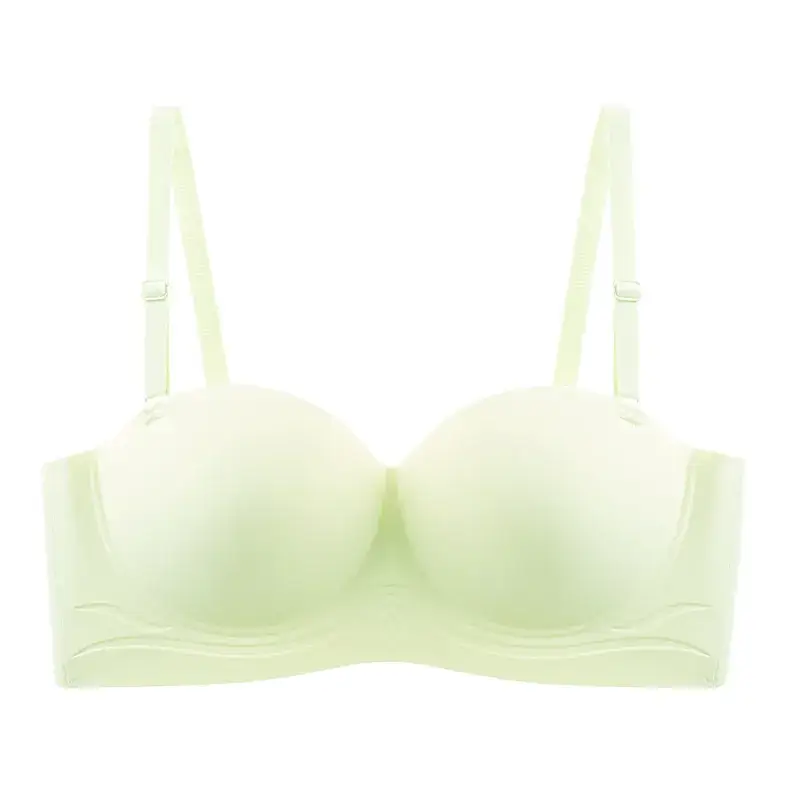 Traceless Push-Up Breast Bra Non-Steel Rimless Green