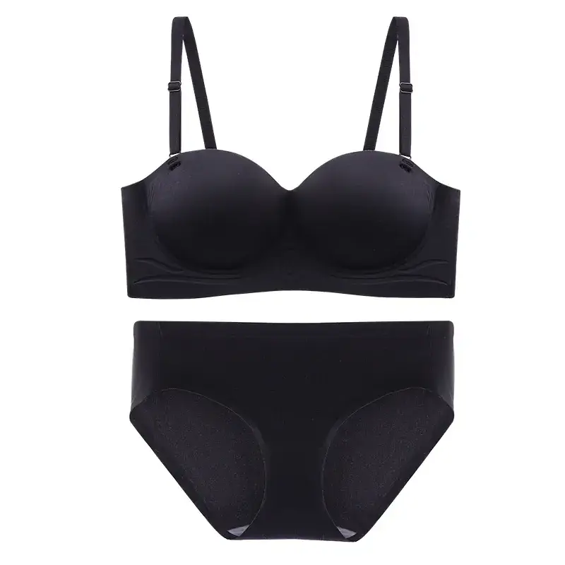Traceless Push-Up Breast Bra Non-Steel Rimless Green