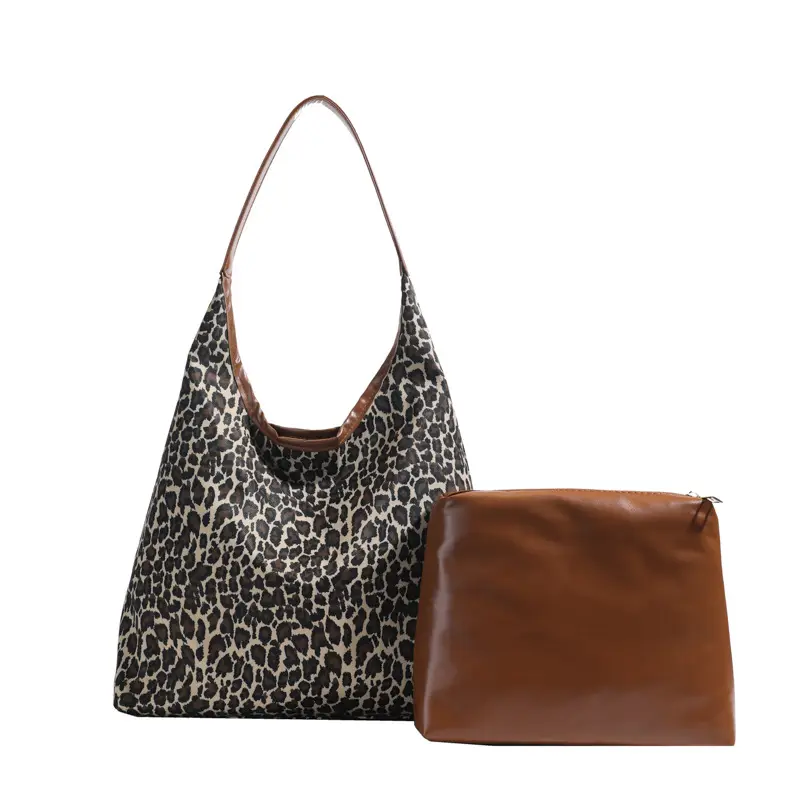 Leopard Print Large Capacity Tote Bag for Women