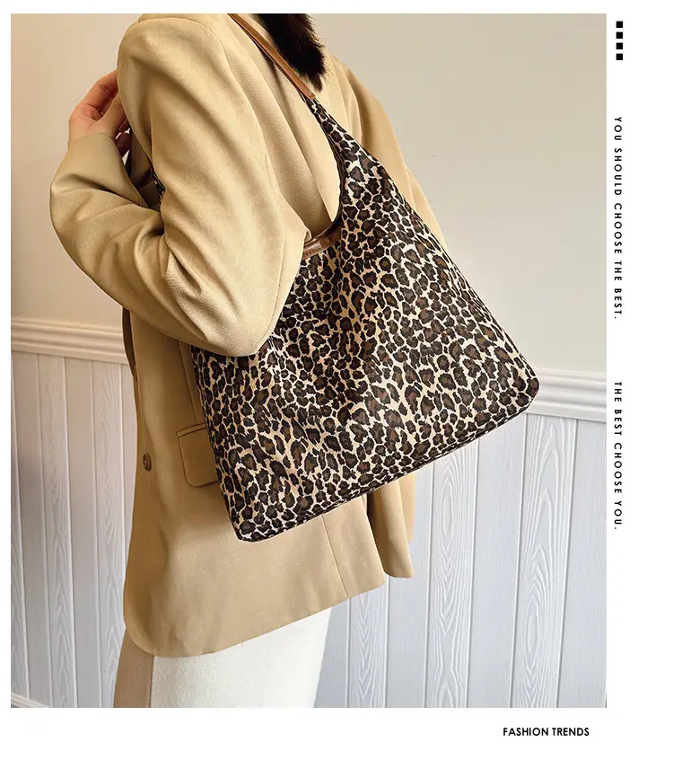 Leopard Print Large Capacity Tote Bag for Women — feature 1