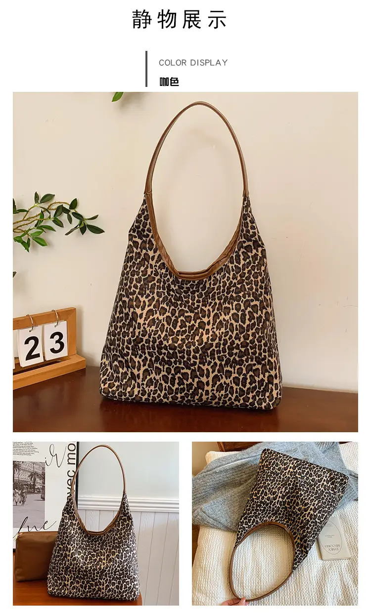 Leopard Print Large Capacity Tote Bag for Women — feature 18
