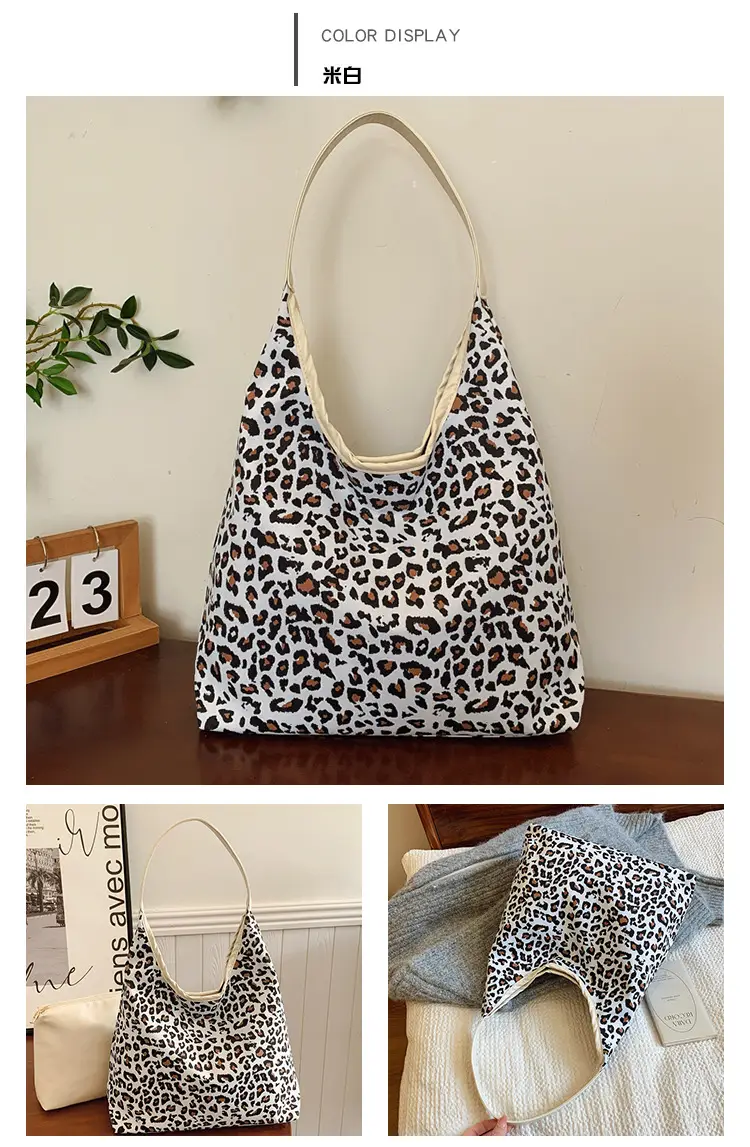 Leopard Print Large Capacity Tote Bag for Women — feature 19