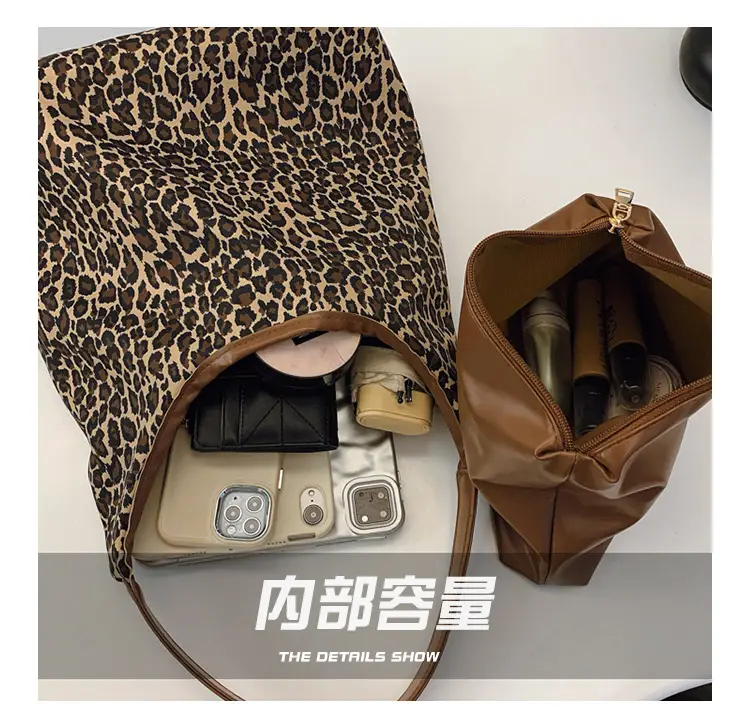 Leopard Print Large Capacity Tote Bag for Women — feature 7