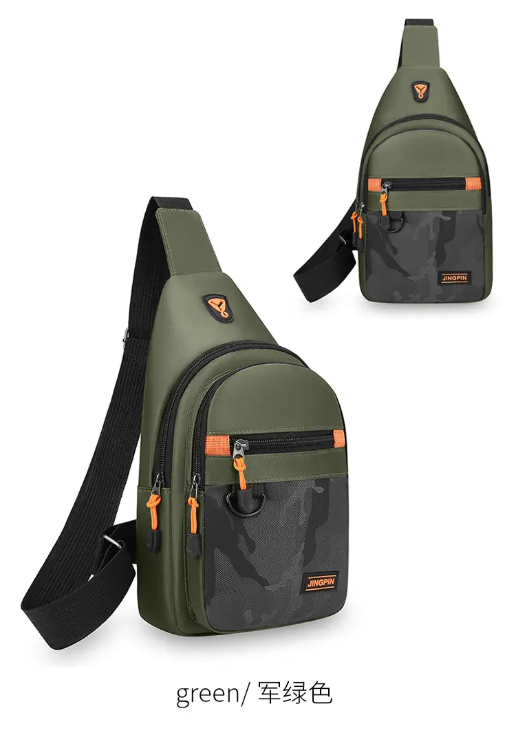 Men's Green Camo Crossbody Bag Large Capacity — feature 25