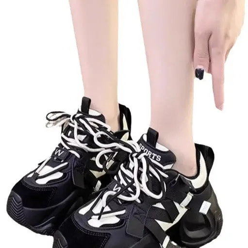 Women's Pink White Chunky Casual Shoes Spring 2025 - Image 7