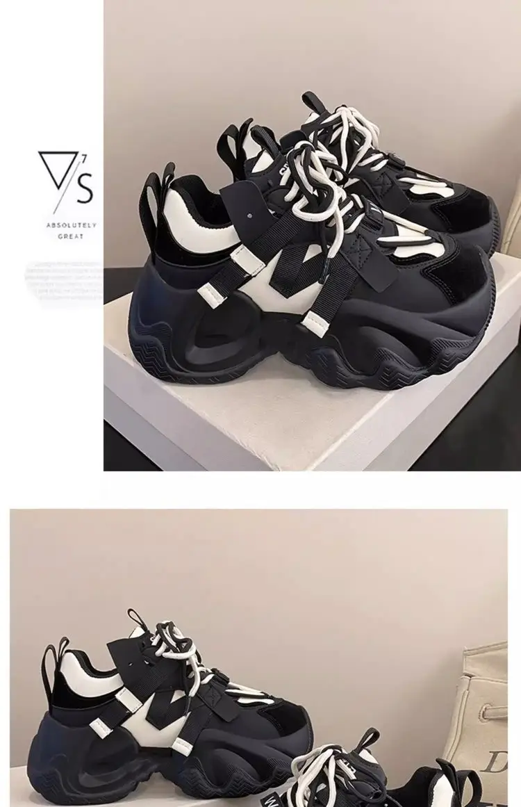 Women's Pink White Chunky Casual Shoes Spring 2025 — feature 3