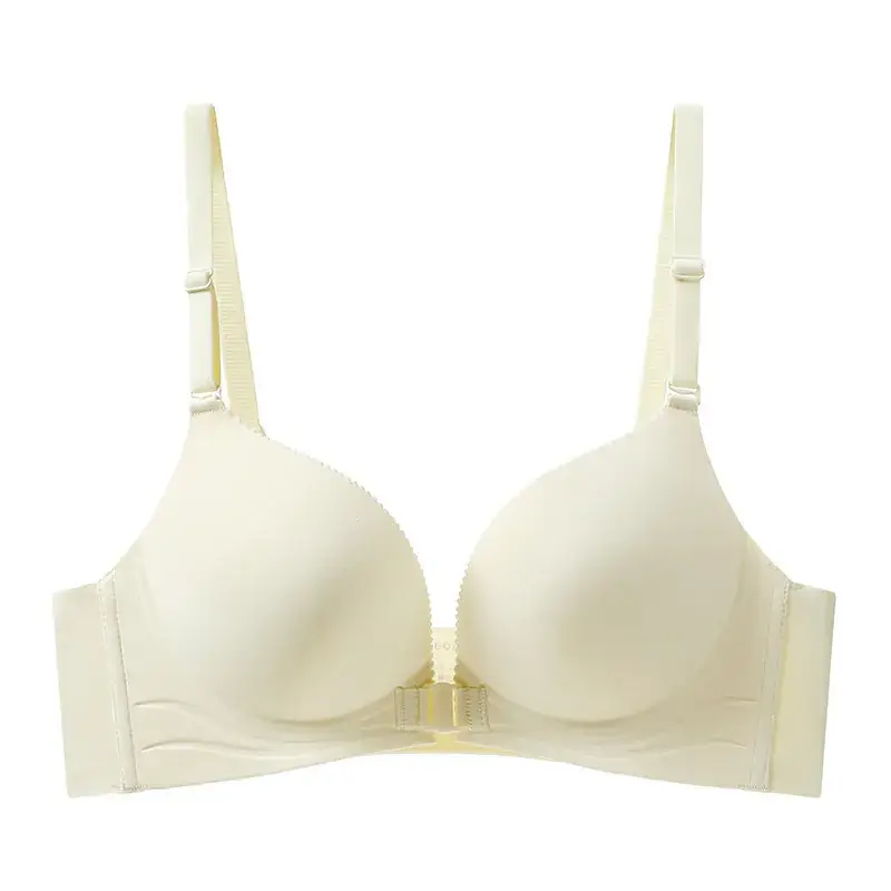 Small Chest Large Front Buckle Seamless Push-Up Bra