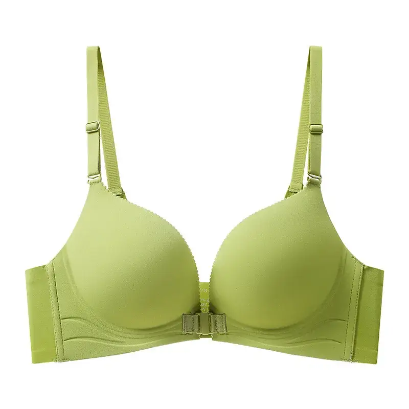 Small Chest Large Front Buckle Seamless Push-Up Bra