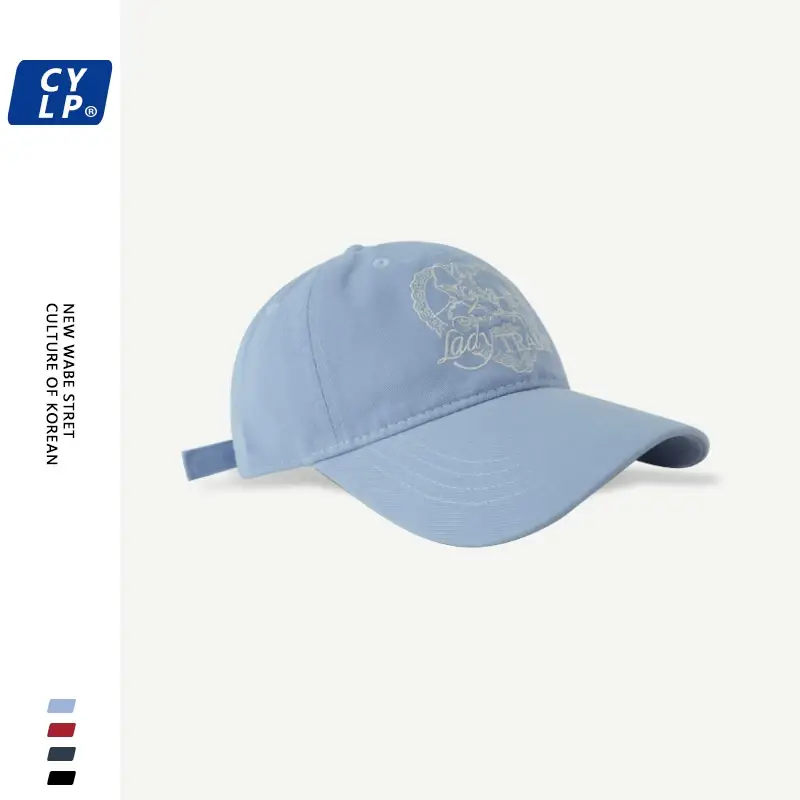 Women's Navy Blue Letter 'T' Cap Spring Summer — feature 10