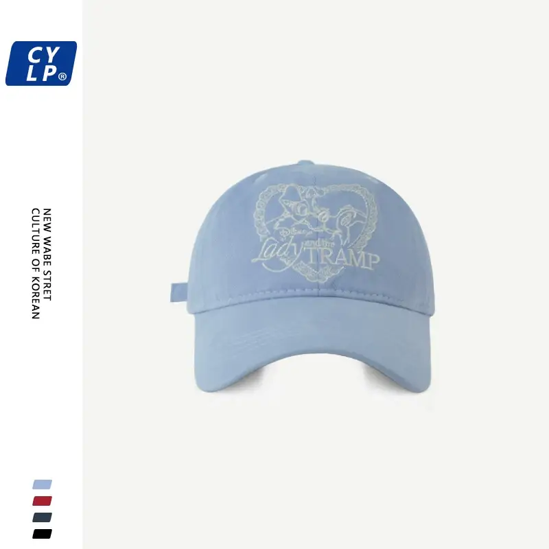 Women's Navy Blue Letter 'T' Cap Spring Summer — feature 11