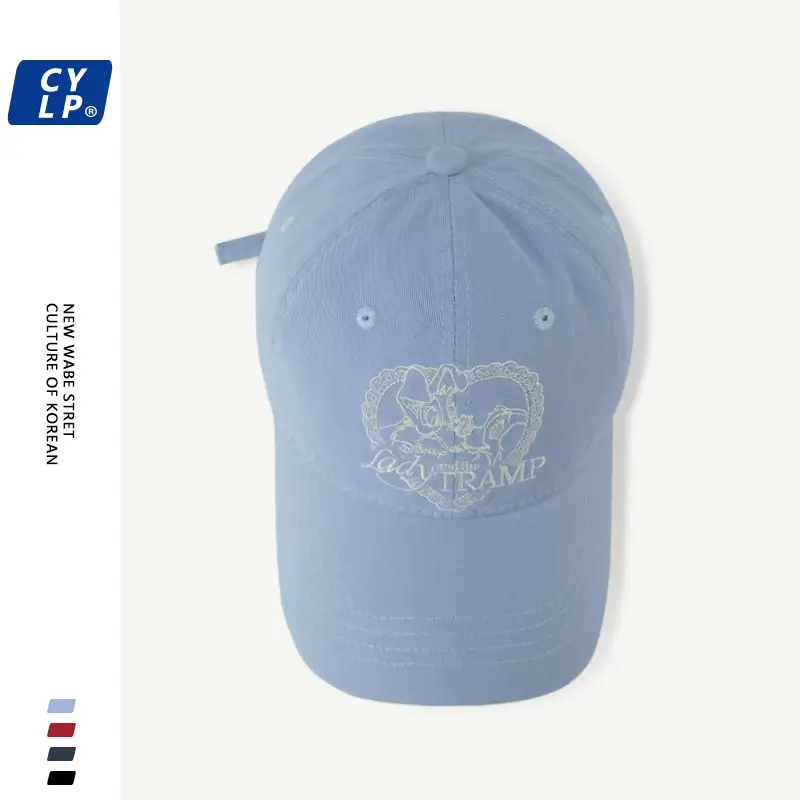 Women's Navy Blue Letter 'T' Cap Spring Summer — feature 12