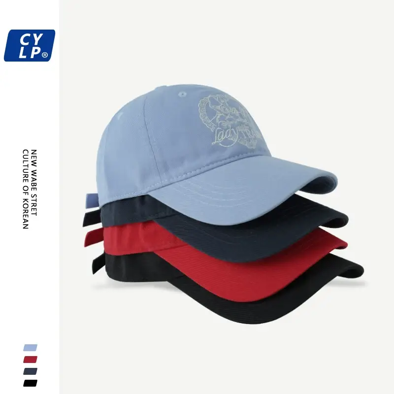 Women's Navy Blue Letter 'T' Cap Spring Summer — feature 3