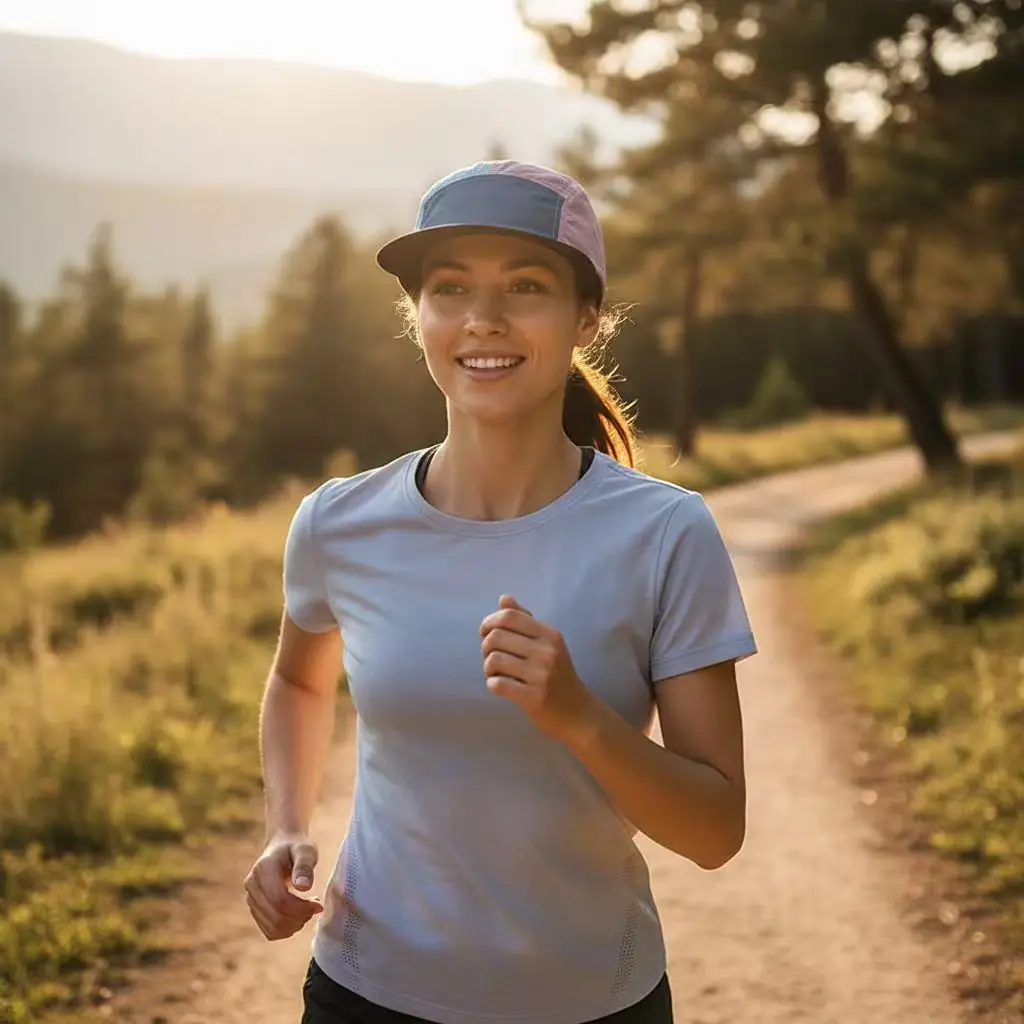 Orange Mesh Baseball Cap for Hiking Sports — feature 2