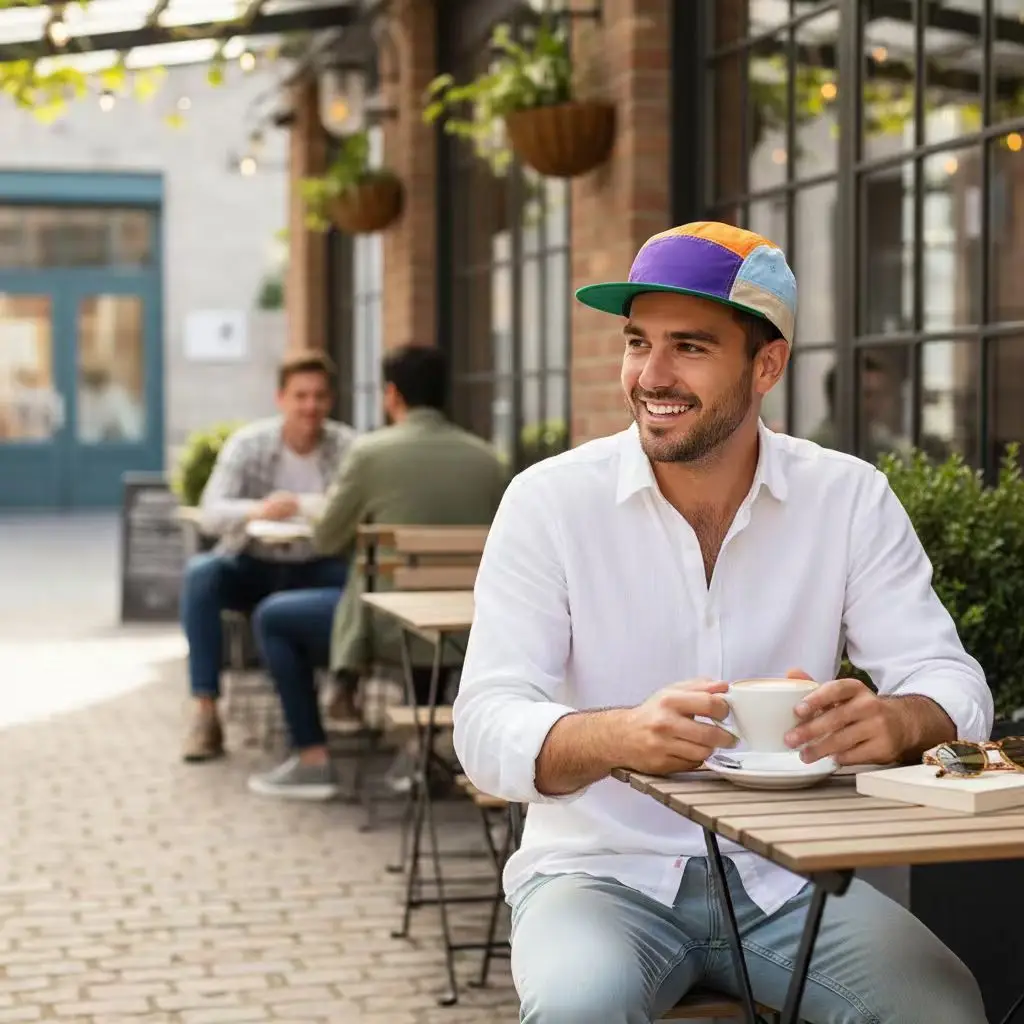 Orange Mesh Baseball Cap for Hiking Sports — feature 5
