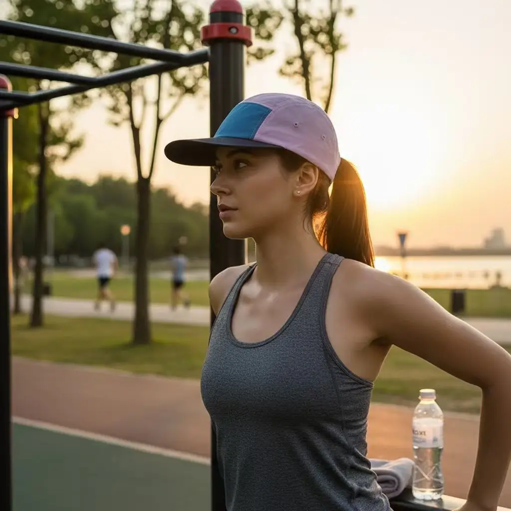 Orange Mesh Baseball Cap for Hiking Sports — feature 6