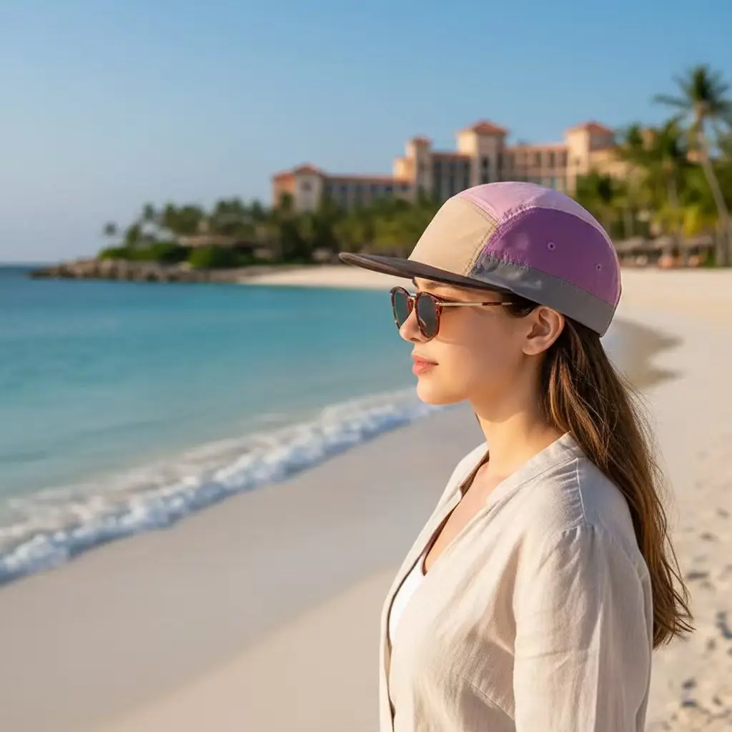 Orange Mesh Baseball Cap for Hiking Sports — feature 7