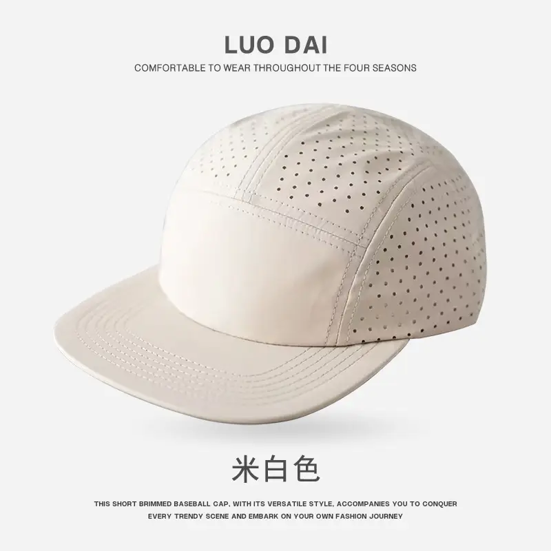 Orange Mesh Baseball Cap for Hiking Sports